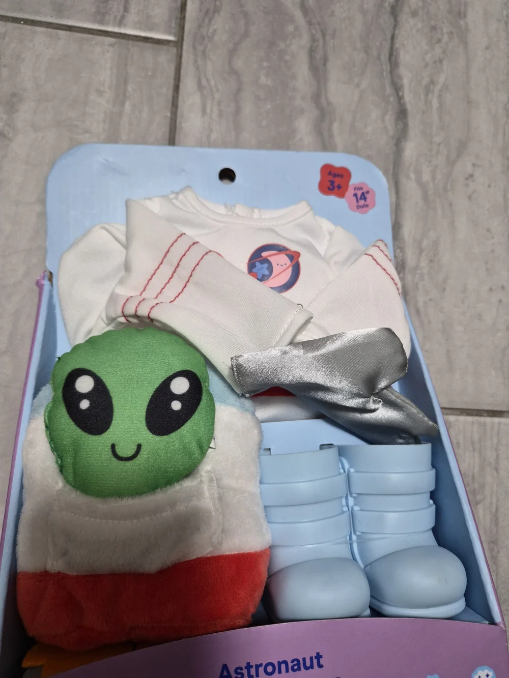 Astronaut Doll Multicolor Costume Set Fits 14